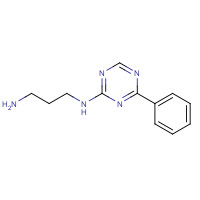 333726-23-1 N'-(4-phenyl-1,3,5-triazin-2-yl)propane-1,3-diamine chemical structure