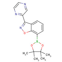 1428881-41-7 3-pyrazin-2-yl-7-(4,4,5,5-tetramethyl-1,3,2-dioxaborolan-2-yl)-1,2-benzoxazole chemical structure