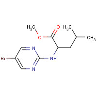 459164-55-7 methyl 2-[(5-bromopyrimidin-2-yl)amino]-4-methylpentanoate chemical structure