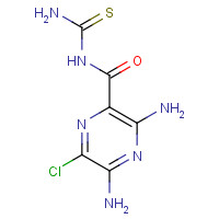 30478-39-8 3,5-diamino-N-carbamothioyl-6-chloropyrazine-2-carboxamide chemical structure