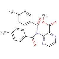 155513-73-8 methyl 3-[bis(4-methylbenzoyl)amino]pyrazine-2-carboxylate chemical structure