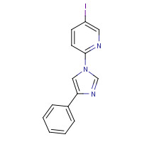 1393126-26-5 5-iodo-2-(4-phenylimidazol-1-yl)pyridine chemical structure