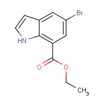 1065181-58-9 ethyl 5-bromo-1H-indole-7-carboxylate chemical structure