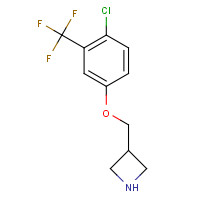 1332301-44-6 3-[[4-chloro-3-(trifluoromethyl)phenoxy]methyl]azetidine chemical structure