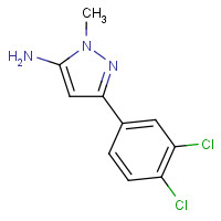 321538-25-4 5-(3,4-dichlorophenyl)-2-methylpyrazol-3-amine chemical structure