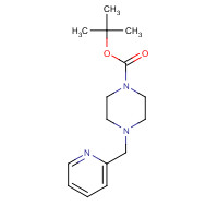 77278-93-4 tert-butyl 4-(pyridin-2-ylmethyl)piperazine-1-carboxylate chemical structure