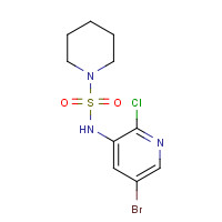 1112983-28-4 N-(5-bromo-2-chloropyridin-3-yl)piperidine-1-sulfonamide chemical structure