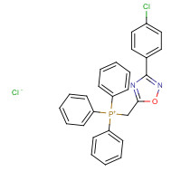 1029631-97-7 [3-(4-chlorophenyl)-1,2,4-oxadiazol-5-yl]methyl-triphenylphosphanium;chloride chemical structure