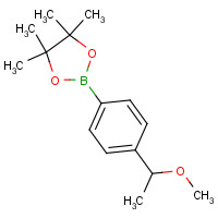 1082066-31-6 2-[4-(1-methoxyethyl)phenyl]-4,4,5,5-tetramethyl-1,3,2-dioxaborolane chemical structure