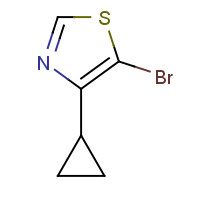 1243839-07-7 5-bromo-4-cyclopropyl-1,3-thiazole chemical structure