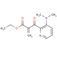 160037-58-1 ethyl 2-[3-(dimethylamino)pyridine-2-carbonyl]prop-2-enoate chemical structure