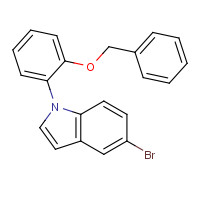 1610800-84-4 5-bromo-1-(2-phenylmethoxyphenyl)indole chemical structure