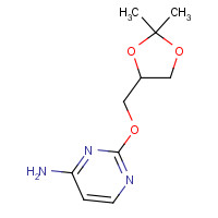 1219130-11-6 2-[(2,2-dimethyl-1,3-dioxolan-4-yl)methoxy]pyrimidin-4-amine chemical structure