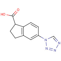 1374573-47-3 5-(tetrazol-1-yl)-2,3-dihydro-1H-indene-1-carboxylic acid chemical structure