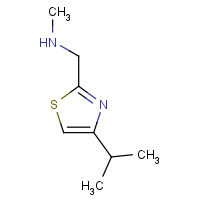 644950-38-9 N-methyl-1-(4-propan-2-yl-1,3-thiazol-2-yl)methanamine chemical structure