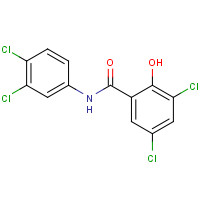 1154-59-2 3,5-dichloro-N-(3,4-dichlorophenyl)-2-hydroxybenzamide chemical structure