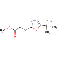 1244059-00-4 methyl 3-(5-tert-butyl-1,3-oxazol-2-yl)propanoate chemical structure