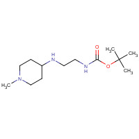 919834-60-9 tert-butyl N-[2-[(1-methylpiperidin-4-yl)amino]ethyl]carbamate chemical structure