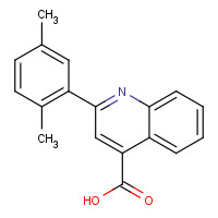 20389-07-5 2-(2,5-dimethylphenyl)quinoline-4-carboxylic acid chemical structure
