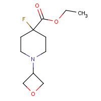 1256546-14-1 ethyl 4-fluoro-1-(oxetan-3-yl)piperidine-4-carboxylate chemical structure
