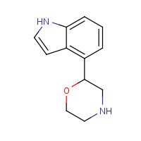 84590-63-6 2-(1H-indol-4-yl)morpholine chemical structure