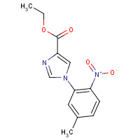 164330-34-1 ethyl 1-(5-methyl-2-nitrophenyl)imidazole-4-carboxylate chemical structure
