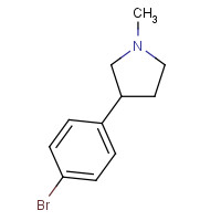 1088410-99-4 3-(4-bromophenyl)-1-methylpyrrolidine chemical structure