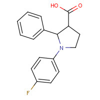 1201784-91-9 1-(4-fluorophenyl)-2-phenylpyrrolidine-3-carboxylic acid chemical structure
