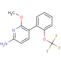 1426806-62-3 6-methoxy-5-[2-(trifluoromethoxy)phenyl]pyridin-2-amine chemical structure