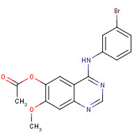 295330-64-2 [4-(3-bromoanilino)-7-methoxyquinazolin-6-yl] acetate chemical structure