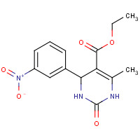 110448-29-8 ethyl 6-methyl-4-(3-nitrophenyl)-2-oxo-3,4-dihydro-1H-pyrimidine-5-carboxylate chemical structure