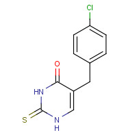 63204-27-3 5-[(4-chlorophenyl)methyl]-2-sulfanylidene-1H-pyrimidin-4-one chemical structure