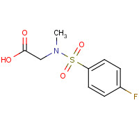 287403-15-0 2-[(4-fluorophenyl)sulfonyl-methylamino]acetic acid chemical structure