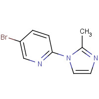 1215074-31-9 5-bromo-2-(2-methylimidazol-1-yl)pyridine chemical structure