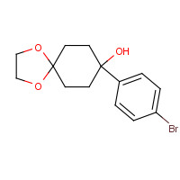 125962-59-6 8-(4-bromophenyl)-1,4-dioxaspiro[4.5]decan-8-ol chemical structure