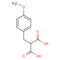 21405-62-9 2-[(4-methoxyphenyl)methyl]propanedioic acid chemical structure