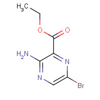 612835-51-5 ethyl 3-amino-6-bromopyrazine-2-carboxylate chemical structure