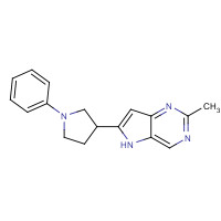 237432-24-5 2-methyl-6-(1-phenylpyrrolidin-3-yl)-5H-pyrrolo[3,2-d]pyrimidine chemical structure