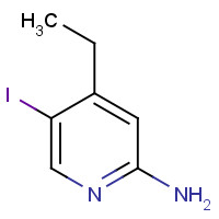 1215556-52-7 4-ethyl-5-iodopyridin-2-amine chemical structure