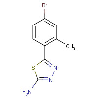 299937-32-9 5-(4-bromo-2-methylphenyl)-1,3,4-thiadiazol-2-amine chemical structure