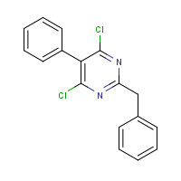 21585-52-4 2-benzyl-4,6-dichloro-5-phenylpyrimidine chemical structure