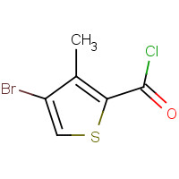 265652-36-6 4-bromo-3-methylthiophene-2-carbonyl chloride chemical structure