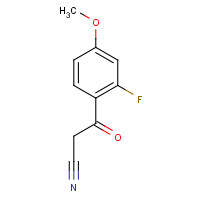 1290181-04-2 3-(2-fluoro-4-methoxyphenyl)-3-oxopropanenitrile chemical structure