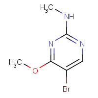 1448870-03-8 5-bromo-4-methoxy-N-methylpyrimidin-2-amine chemical structure