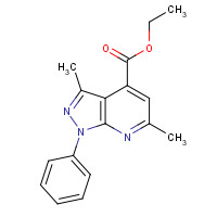 1228095-78-0 ethyl 3,6-dimethyl-1-phenylpyrazolo[3,4-b]pyridine-4-carboxylate chemical structure