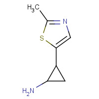 933733-59-6 2-(2-methyl-1,3-thiazol-5-yl)cyclopropan-1-amine chemical structure