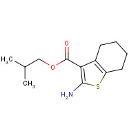 1101856-61-4 2-methylpropyl 2-amino-4,5,6,7-tetrahydro-1-benzothiophene-3-carboxylate chemical structure