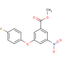 1428901-25-0 methyl 3-(4-fluorophenoxy)-5-nitrobenzoate chemical structure