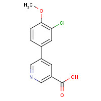 1261960-17-1 5-(3-chloro-4-methoxyphenyl)pyridine-3-carboxylic acid chemical structure