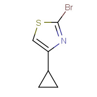 1095010-50-6 2-bromo-4-cyclopropyl-1,3-thiazole chemical structure